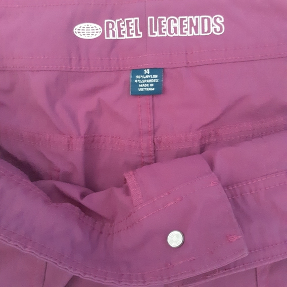 REEL LEGENDS  comfy Women's Shorts Magenta / Raspberry Size 14 - Picture 2 of 7